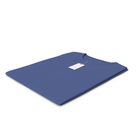 Male Crew Neck Folded With Tag Dark Blue PNG & PSD Images