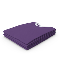 Male Crew Neck Folded Stacked White And Purple PNG & PSD Images