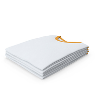 Male Crew Neck Folded Stacked White And Orange PNG & PSD Images