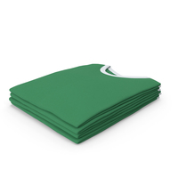 Male Crew Neck Folded Stacked White And Green PNG & PSD Images