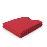 Male Crew Neck Folded Stacked Red PNG & PSD Images