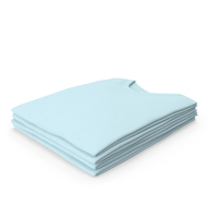 Male Crew Neck Folded Stacked Blue PNG & PSD Images