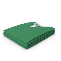 Male Crew Neck Folded Stacked With Tag White And Green PNG & PSD Images
