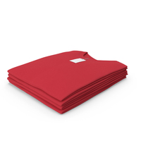 Male Crew Neck Folded Stacked With Tag Red PNG & PSD Images