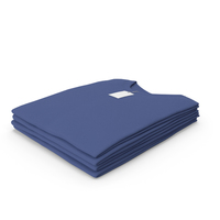 Male Crew Neck Folded Stacked With Tag Dark Blue PNG & PSD Images