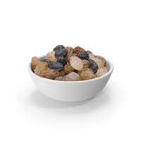 Mixed Raisins in a Bowl PNG & PSD Images