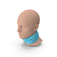 Multi Functional Neck Gaiter Blue PNG & PSD Images