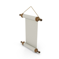 Paper Scroll Wall Hanging PNG & PSD Images