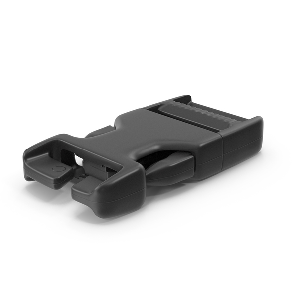 Quick Release Plastic Buckle Black PNG & PSD Images