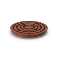Round Wooden Marble Labyrinth Game PNG & PSD Images