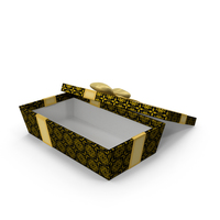 Gift Box Open Black PNG & PSD Images