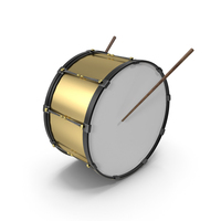 Music Drum Gold PNG & PSD Images