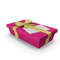 Gift Box Label Pink PNG & PSD Images