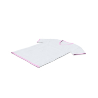 Male V Neck Laying White and Pink PNG & PSD Images