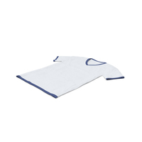Male V Neck Laying White and dark Blue PNG & PSD Images