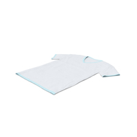 Male V Neck Laying White and Blue PNG & PSD Images