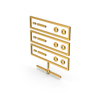 Symbol Server Gold PNG & PSD Images