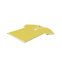 Male V Neck Laying With Tag White and Yellow PNG & PSD Images