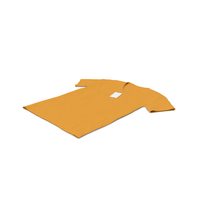 Male V Neck Laying With Tag Orange PNG & PSD Images