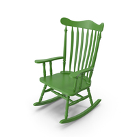 Rocking Chair Green PNG & PSD Images
