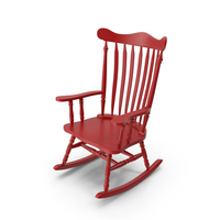 Rocking Chair Red PNG & PSD Images