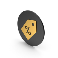 Label Gold Icon PNG & PSD Images