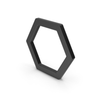 Hexagon Black PNG & PSD Images
