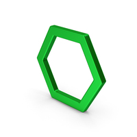Hexagon Green Metallic PNG & PSD Images