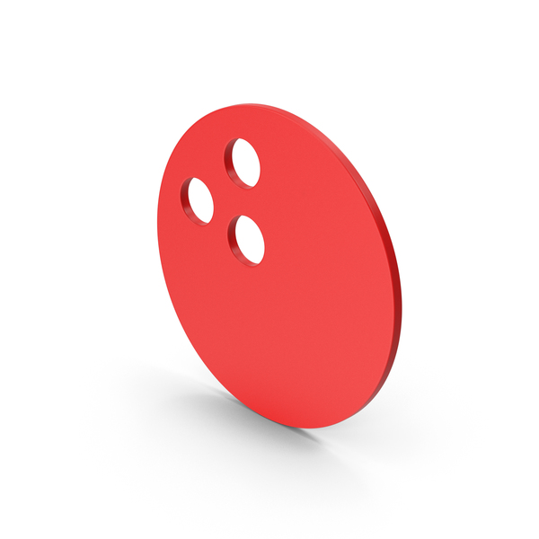 Symbol Bowling Ball Red PNG & PSD Images