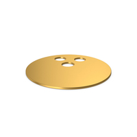 Symbol Bowling Ball Gold PNG & PSD Images