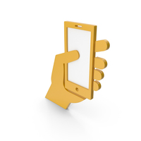 Yellow Cell Phone Icon PNG & PSD Images