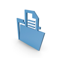 Folder Blue Symbol PNG & PSD Images