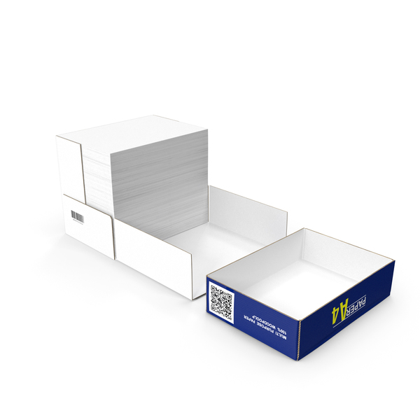 A4 Copier Paper Box Opened PNG & PSD Images