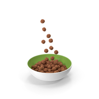 Chocolate Balls Falling into Bowl PNG & PSD Images