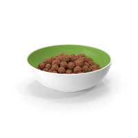 Chocolate Cereal Balls in a Bowl PNG & PSD Images