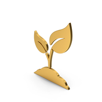 Symbol Plant Gold PNG & PSD Images