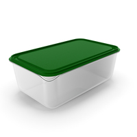 Rectangular Polypropylene Food Container with Lid PNG & PSD Images