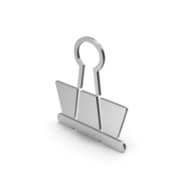 Symbol Binder Clip Silver PNG & PSD Images