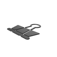 Black Symbol Binder Clip PNG & PSD Images