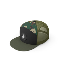 Seven Panel Trucker Cap Camouflage PNG & PSD Images