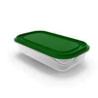 Small Rectangular Plastic Food Container with Lid PNG & PSD Images
