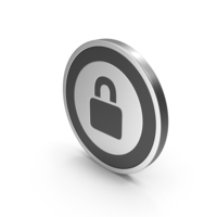 Silver Icon Padlock PNG & PSD Images