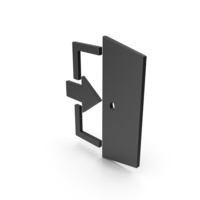 Symbol Exit Black PNG & PSD Images