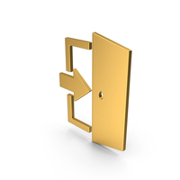 Symbol Exit Gold PNG & PSD Images
