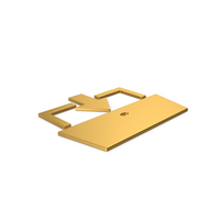 Gold Symbol Exit PNG & PSD Images