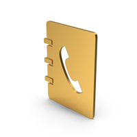 Symbol Phonebook Gold PNG & PSD Images