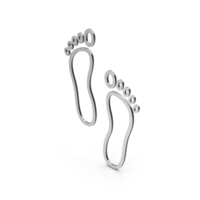 Symbol Footprint Silver PNG & PSD Images