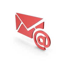 Email Red Icon PNG & PSD Images