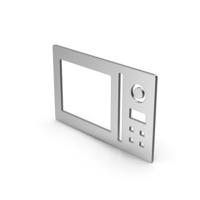 Symbol Microwave Oven Silver PNG & PSD Images