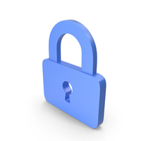 Padlock Blue Icon PNG & PSD Images